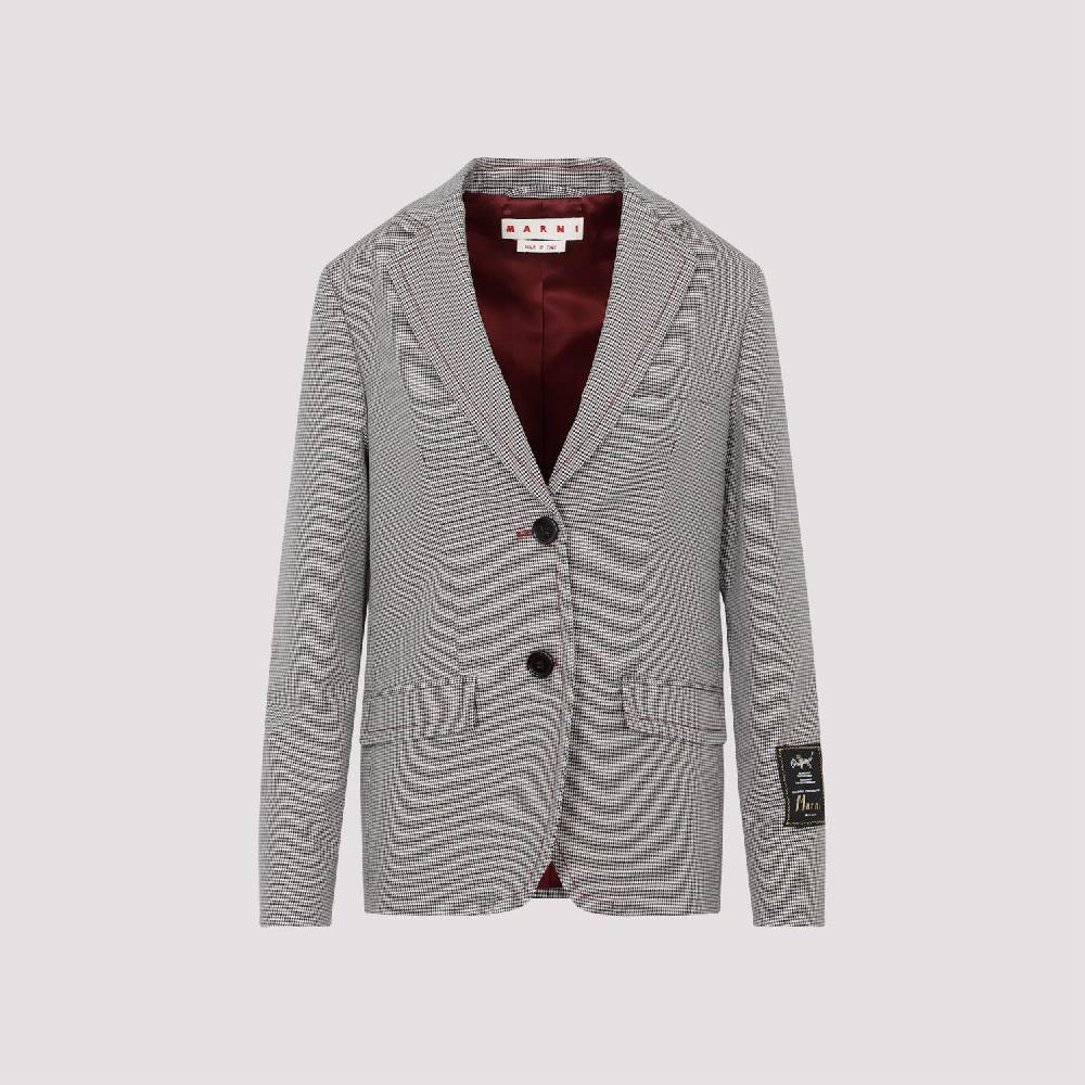 MARNI  Giacca da Donna Marni in Lana a Quadri Ruby Soddisfazione Garantita