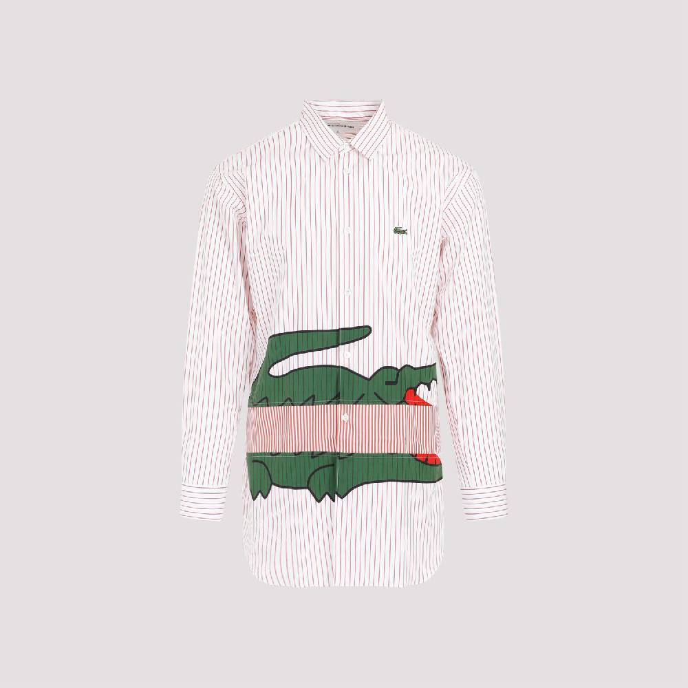 COMME DES GARÇONS SHIRT  Camicia a Righe Rosse Comme Des Garçons in Cotone - Uomo Qualità Garantita