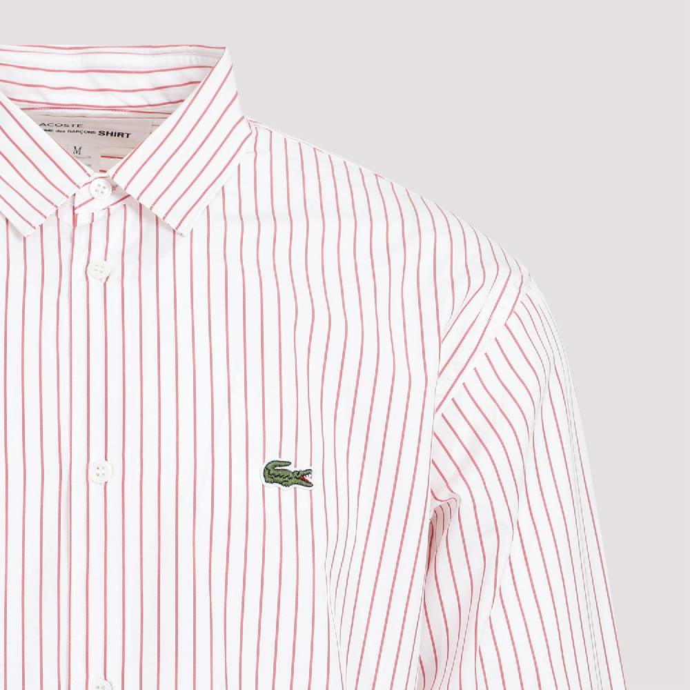 COMME DES GARÇONS SHIRT  Camicia a Righe Rosse Comme Des Garçons in Cotone - Uomo Qualità Garantita