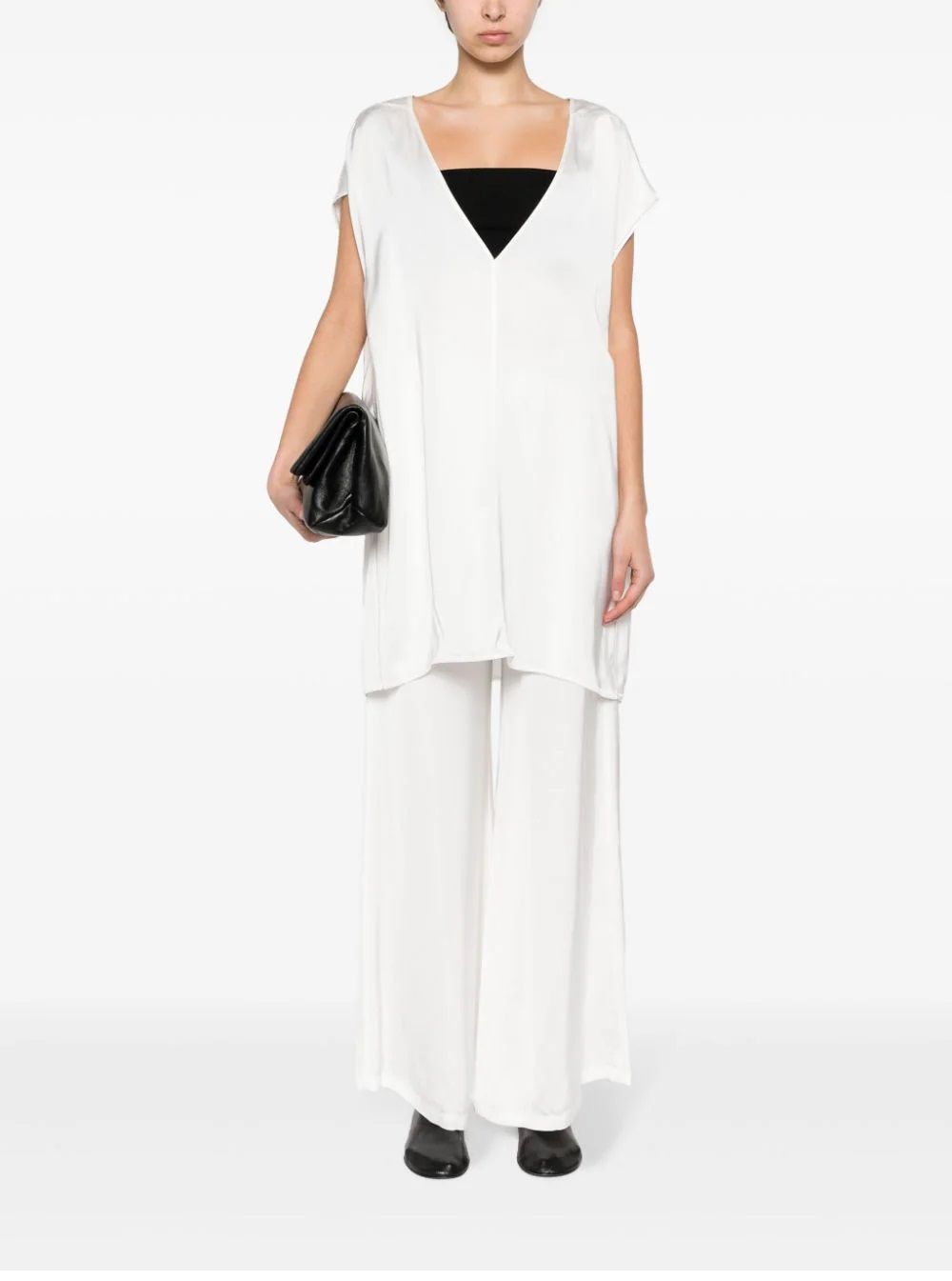 FABIANA FILIPPI  Pantaloni Bianchi da Donna Fabiana Filippi - 100% Viscosa Acquista Ora