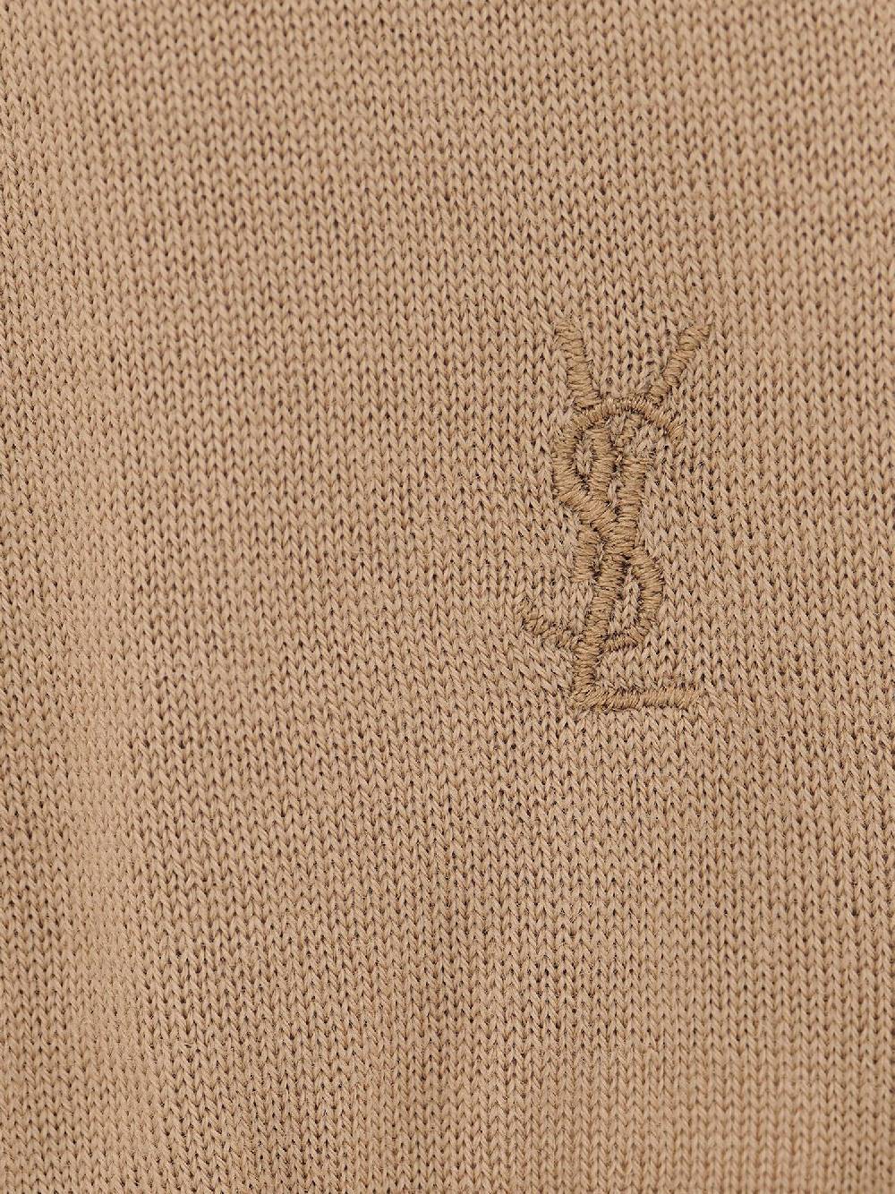 SAINT LAURENT  Maglione Dolcevita Beige Saint Laurent - Lana 100% Eco-Sostenibile Affare Del Giorno