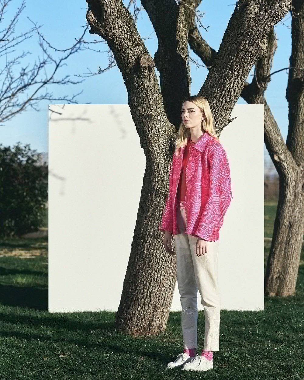TAKATURNA  Giacca Cinetica Unisex Rosa Impetuoso & Bianco di TAKATURNA Presa