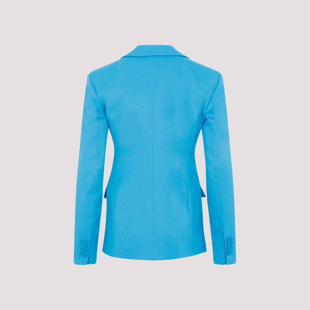 ATTICO  Blazer Blu Capri in Misto Lana da Donna Attico Saldi Di Fabbrica