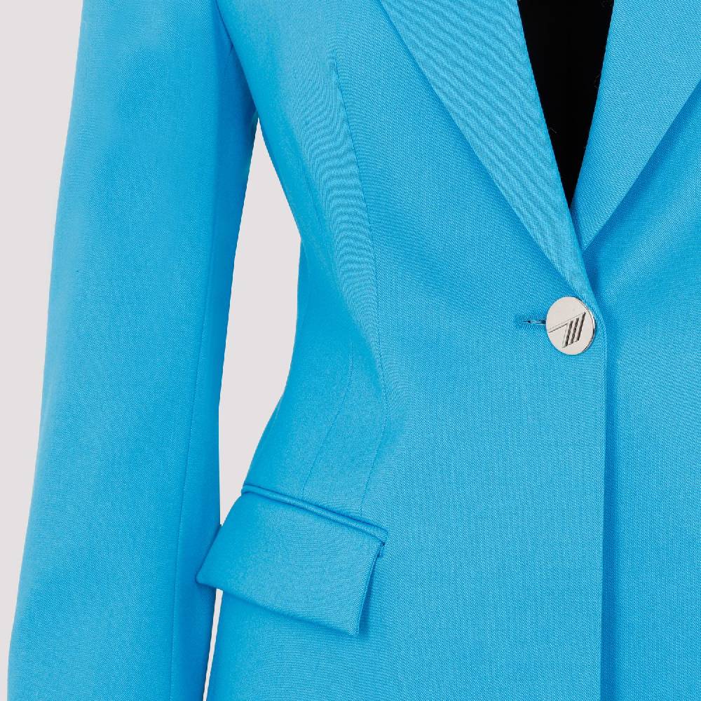ATTICO  Blazer Blu Capri in Misto Lana da Donna Attico Saldi Di Fabbrica