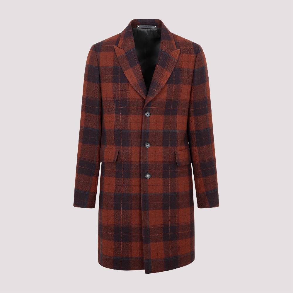 PAUL SMITH  Soprabito di Lana Rosso da Uomo Paul Smith In Linea