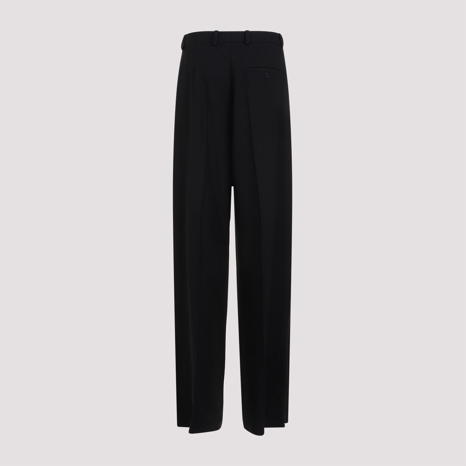 BALENCIAGA  Pantaloni di Lana Neri Balenciaga Uomo Nuovo