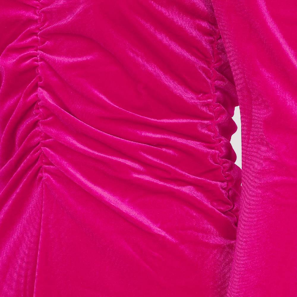 GANNI  Abito Mini in Velluto GANNI Love Potion - Rosa & Viola Pezzi Unici