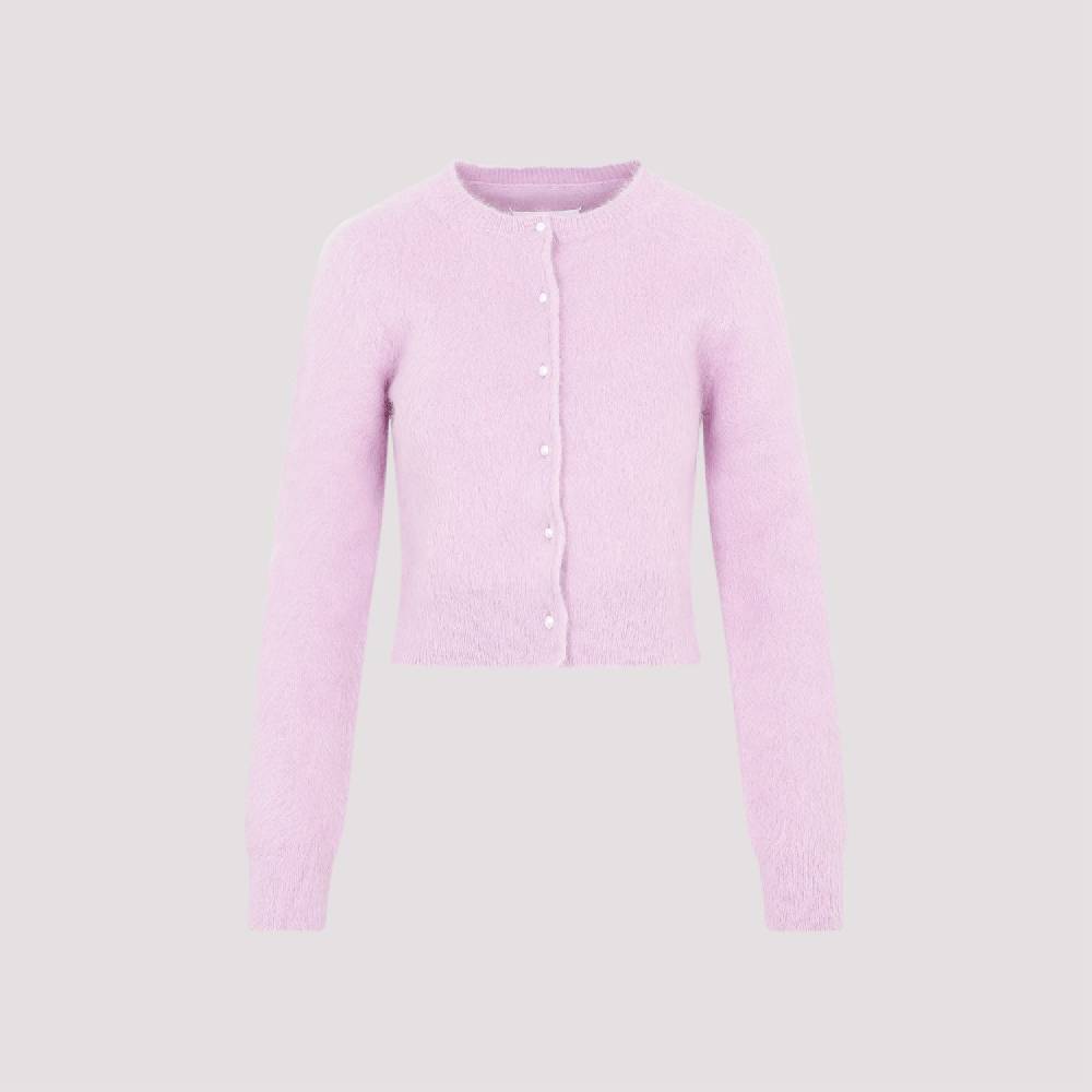 MAISON MARGIELA  Cardigan in Angora Rosa e Viola MAISON MARGIELA Promozione Limitata