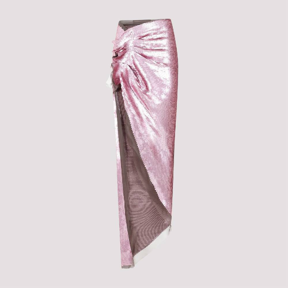 RICK OWENS  Gonna Midi in Paillettes Rosa Polvere di Rick Owens Shopping Online