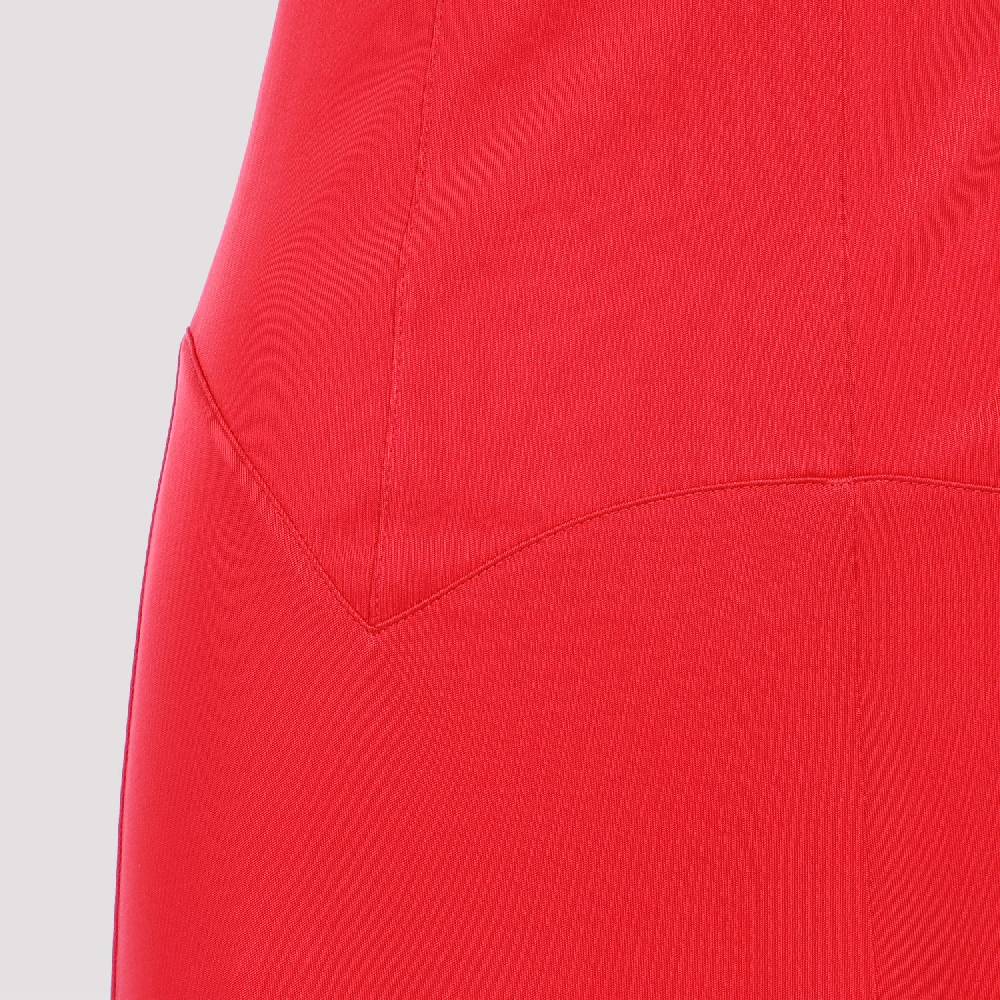 LANVIN  Abito Midi Rosso A-Line Senza Maniche Lanvin Affare Del Giorno