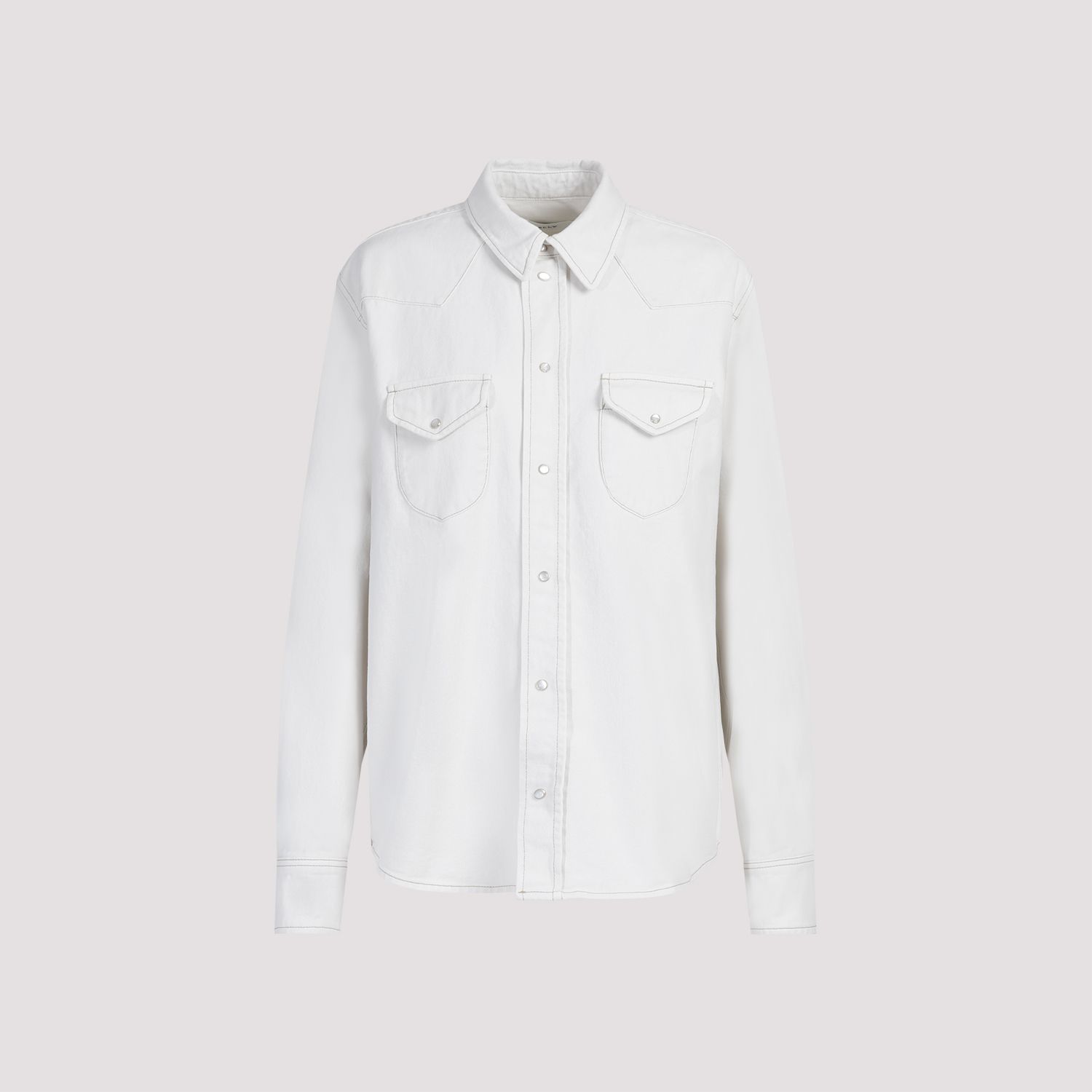 BALLY  Camicia Classica da Donna BALLY in Cotone Color Osso Sconto