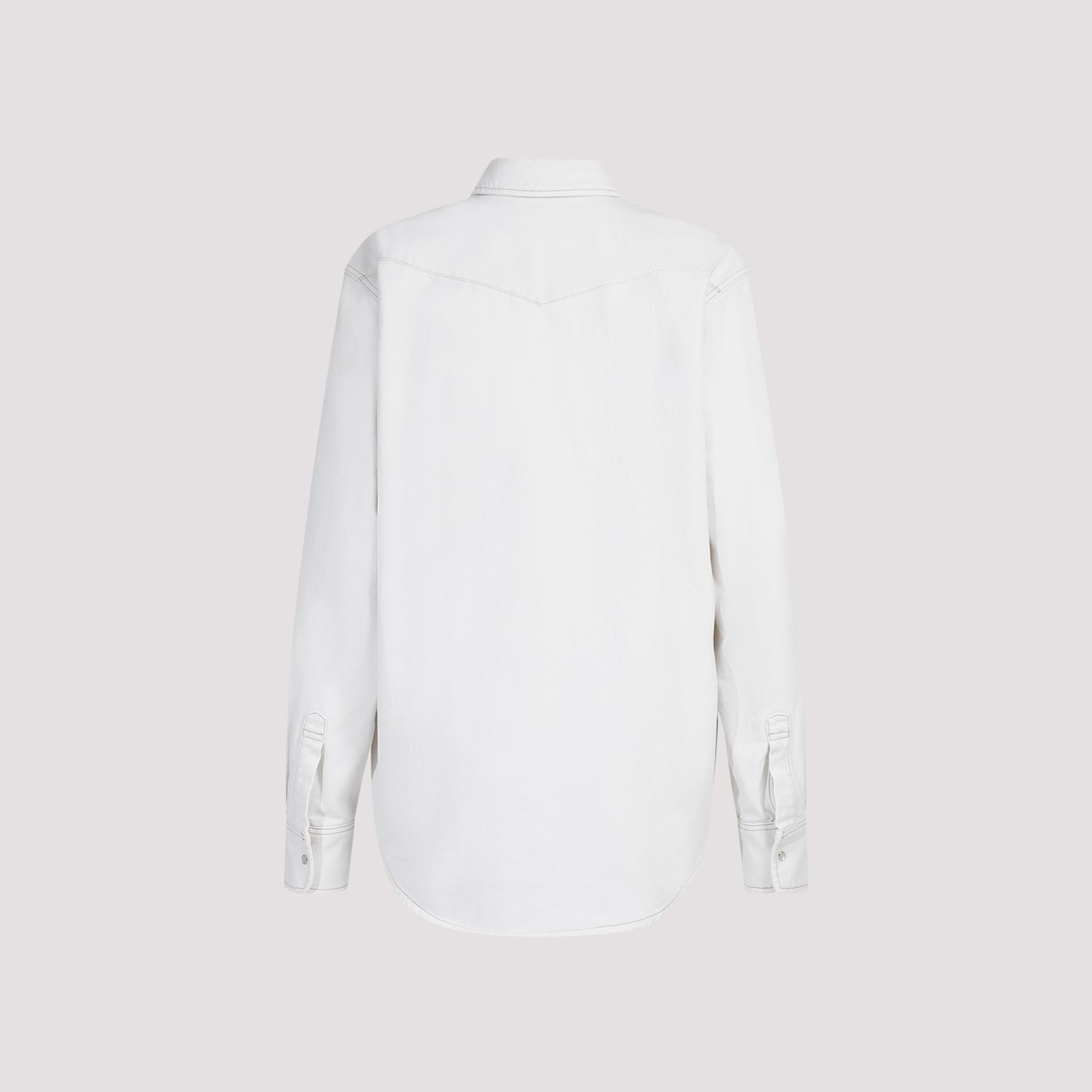 BALLY  Camicia Classica da Donna BALLY in Cotone Color Osso Sconto