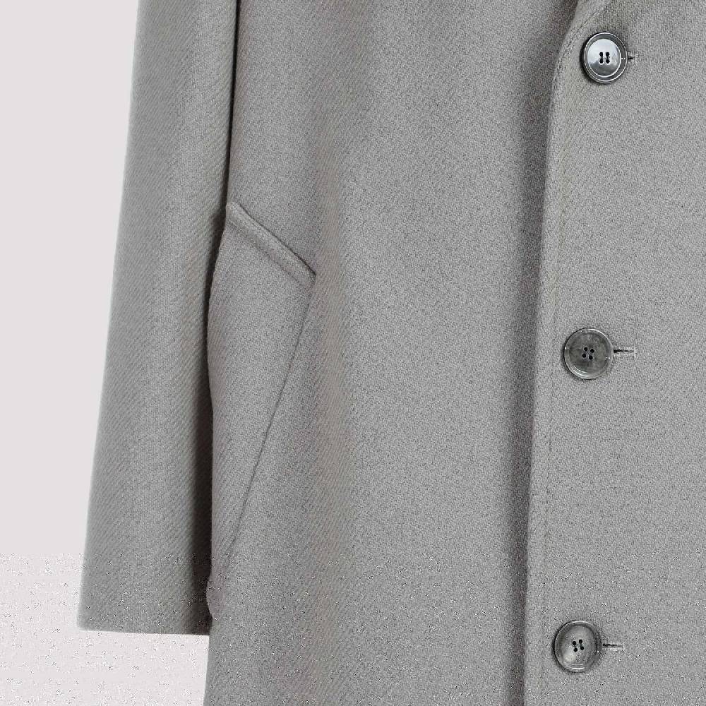 AMI  Cappotto Uomo AMI Taupe in Misto Lana Oversize Online