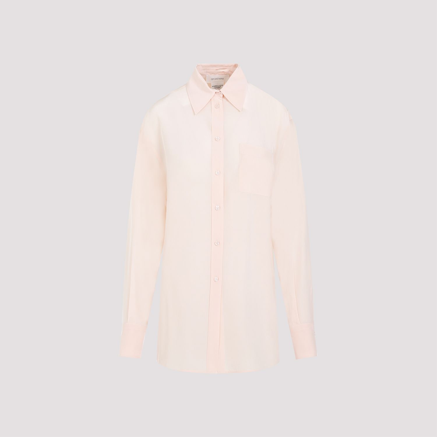 SPORTMAX  Camicia in Crepe di Seta Rosa Sportmax Rovigo per Donna Vendita Economica