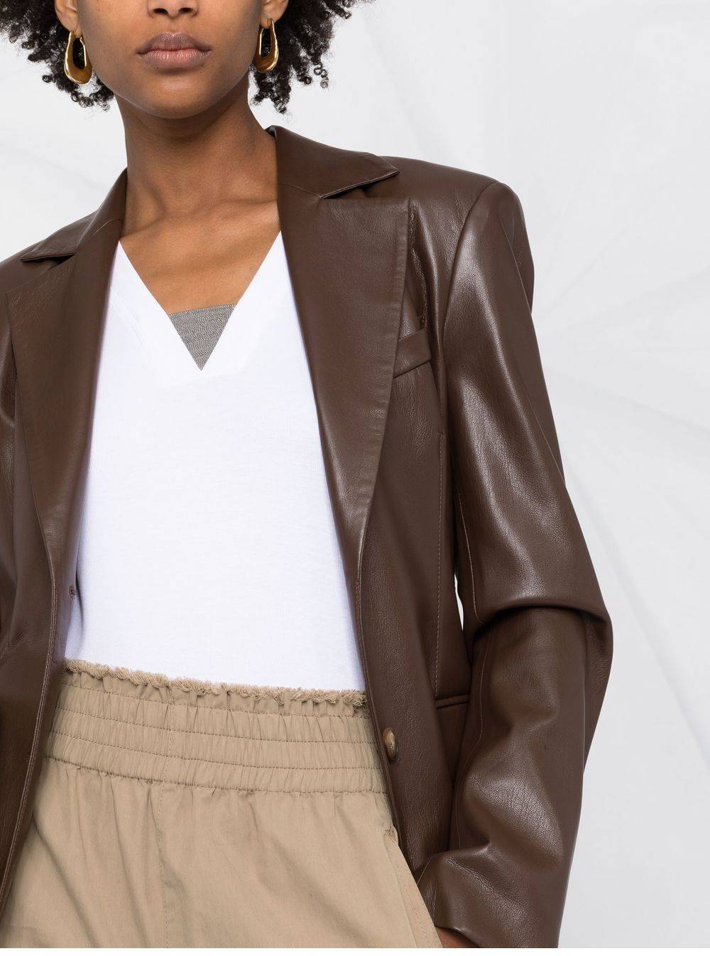 BRUNELLO CUCINELLI  Maglione Bianco Scollo a V BRUNELLO CUCINELLI da Donna Vendite Flash