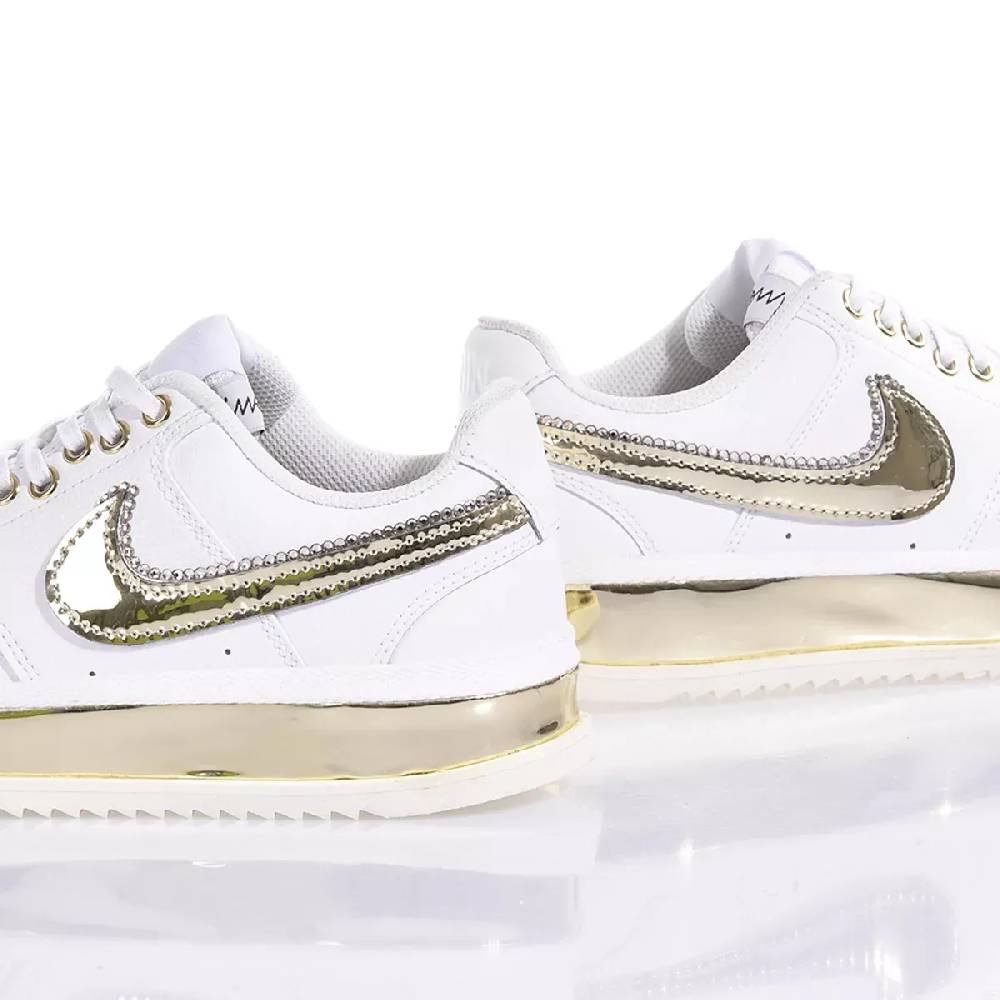 NIKE  Sneakers Nike Court Vision in Bianco Oro - Eco-Pelle In Saldo