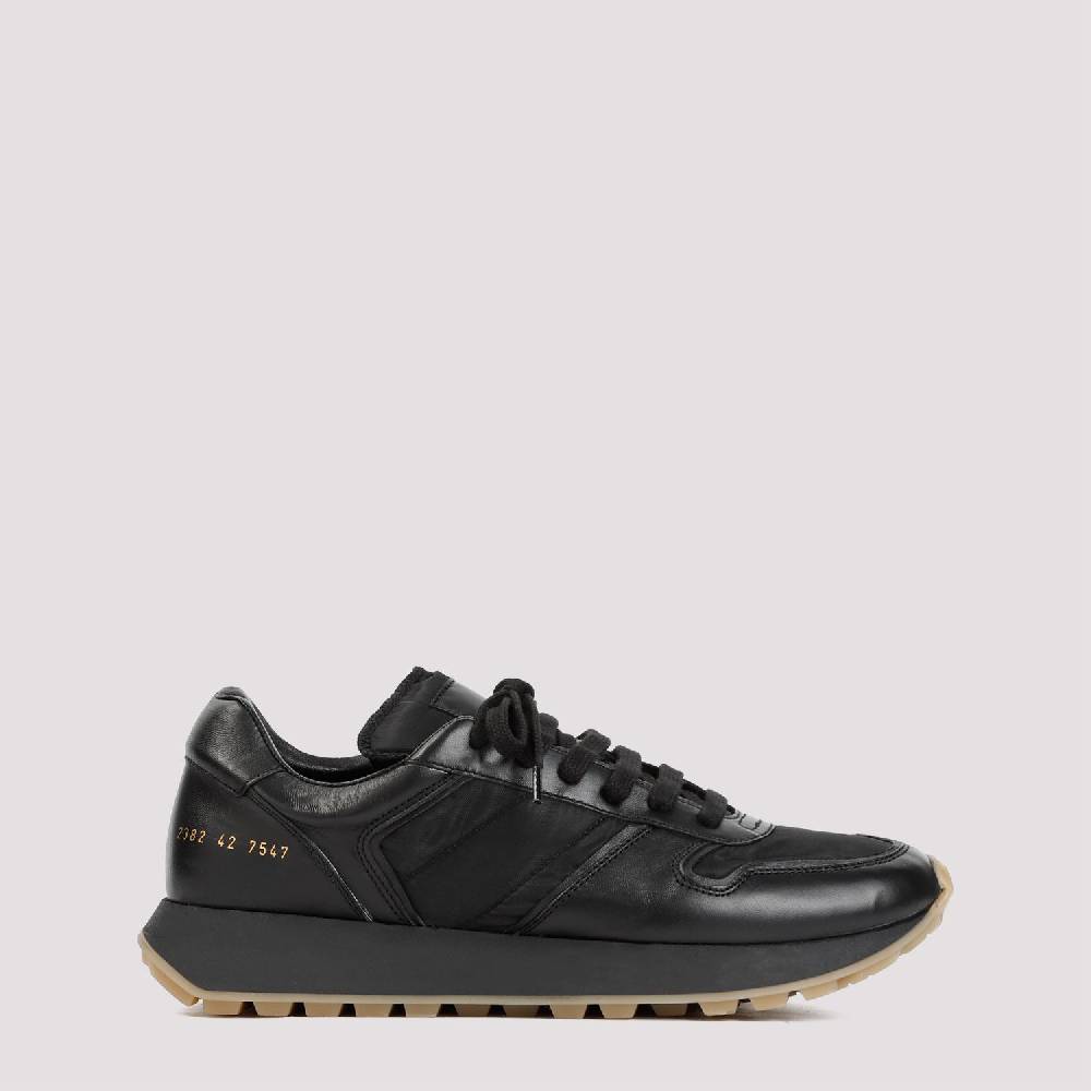 COMMON PROJECTS  Sneakers Uomo COMMON PROJECTS Pelle Nera Modello Track Nuovo