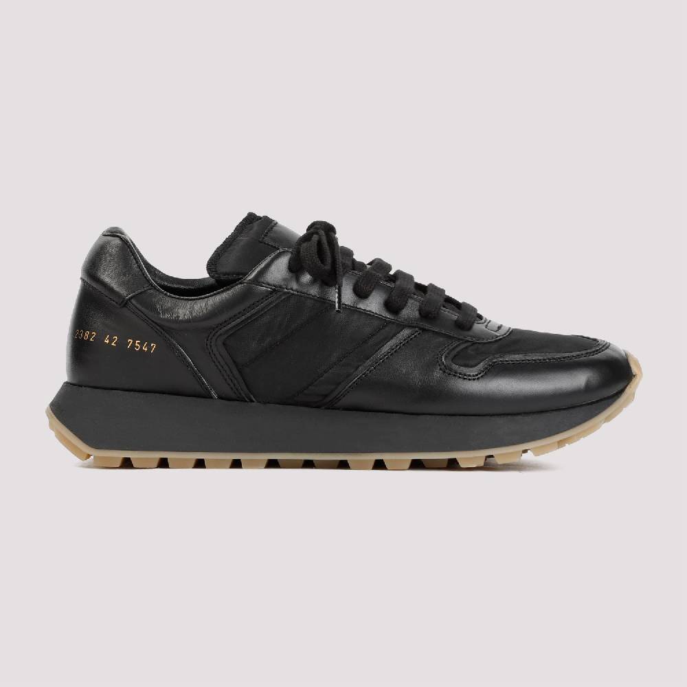 COMMON PROJECTS  Sneakers Uomo COMMON PROJECTS Pelle Nera Modello Track Nuovo