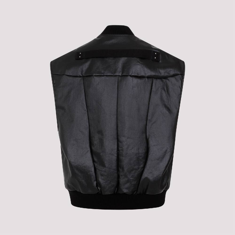 RICK OWENS  Gilet Trapuntato Nero in Cotone Rick Owens Promozione