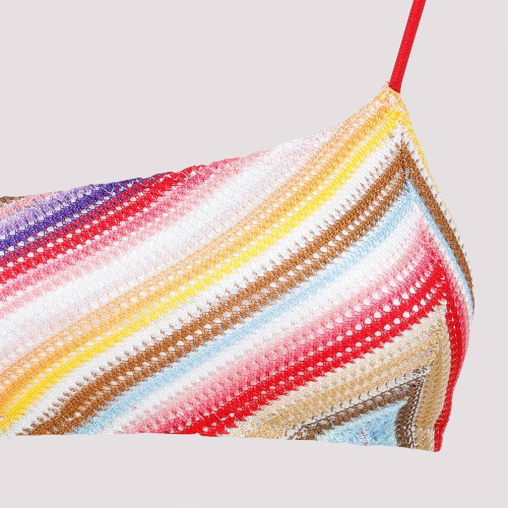 MISSONI  Bikini a Righe Monospalla Missoni in Viscosa Spedizione Gratuita