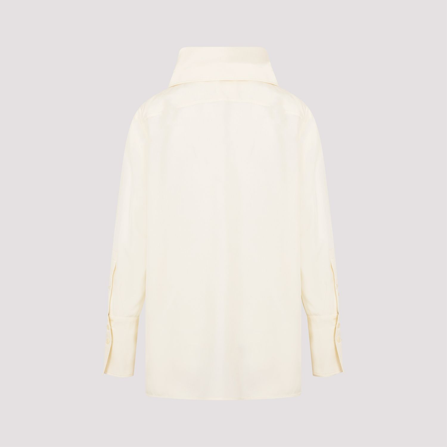 GIVENCHY  Blusa Givenchy in Seta Bianca con Fiocco Negozi Online