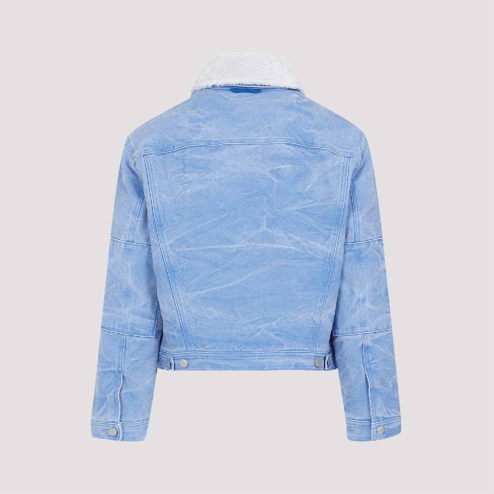 ACNE STUDIOS  Giacca di Cotone Blu Acne Studios con Collo Rimovibile Promozione Limitata
