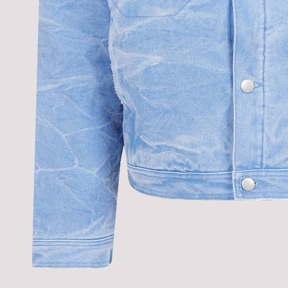 ACNE STUDIOS  Giacca di Cotone Blu Acne Studios con Collo Rimovibile Promozione Limitata