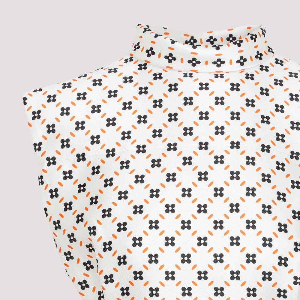 LANVIN  Top Senza Maniche con Collo Alto Floreale LANVIN Sconto