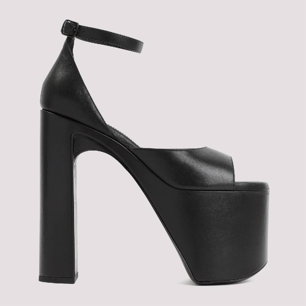 BALENCIAGA  Sandali con Tacco e Plateau Nero Balenciaga 16cm In Vendita