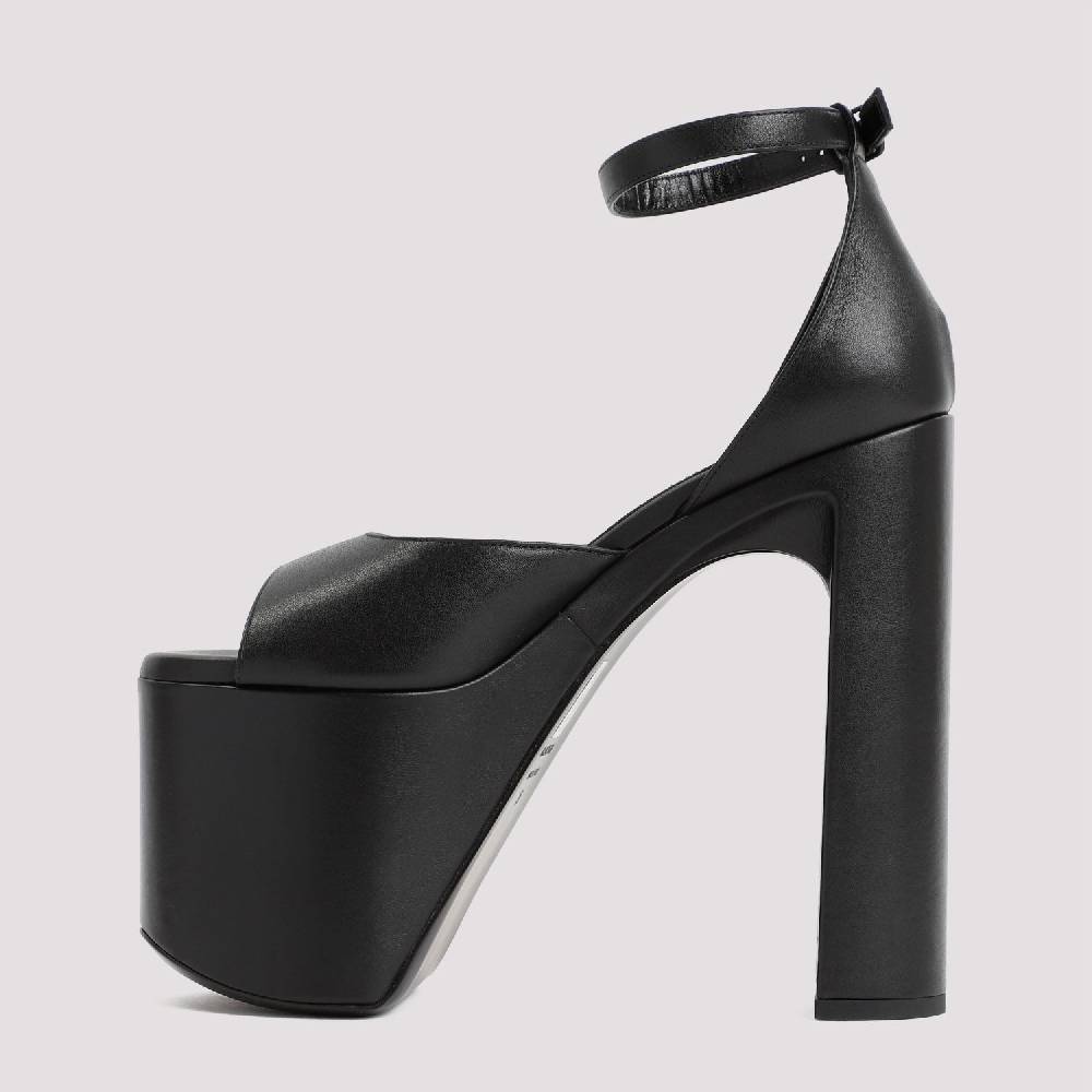 BALENCIAGA  Sandali con Tacco e Plateau Nero Balenciaga 16cm In Vendita