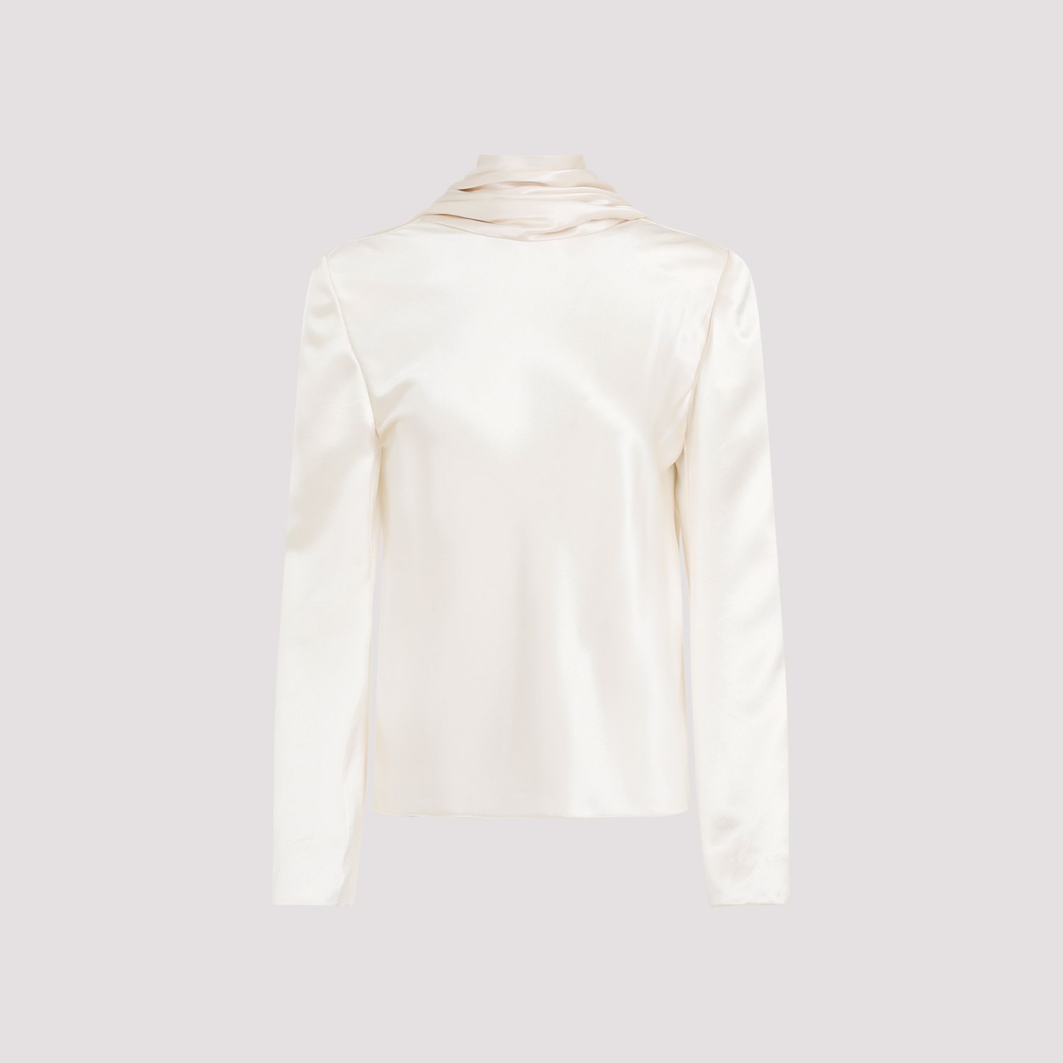 SAINT LAURENT  Blusa Drappeggiata in Seta Saint Laurent - Color Carne Vendita Economica