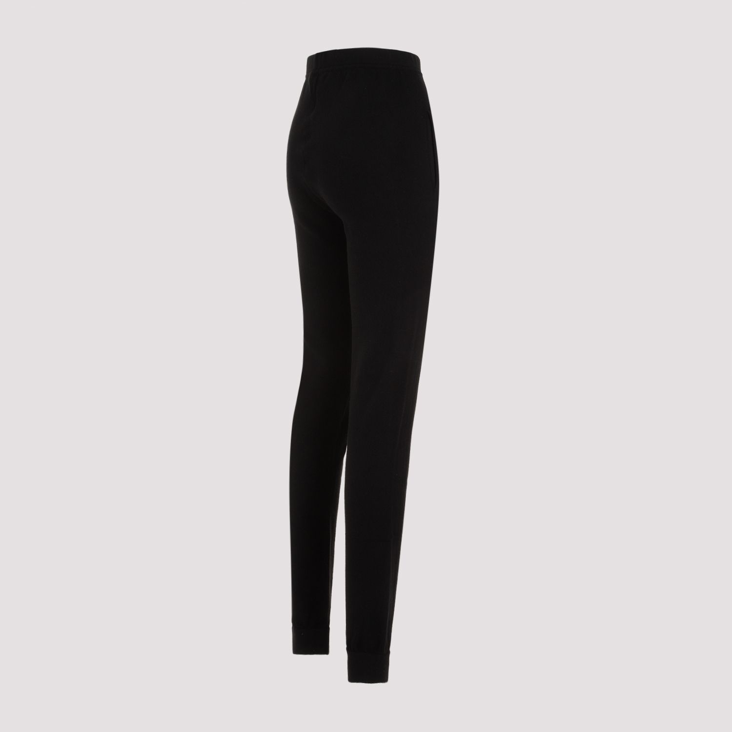 SAINT LAURENT  Leggings in Cashmere Nero a Vita Alta Saint Laurent I Più Venduti