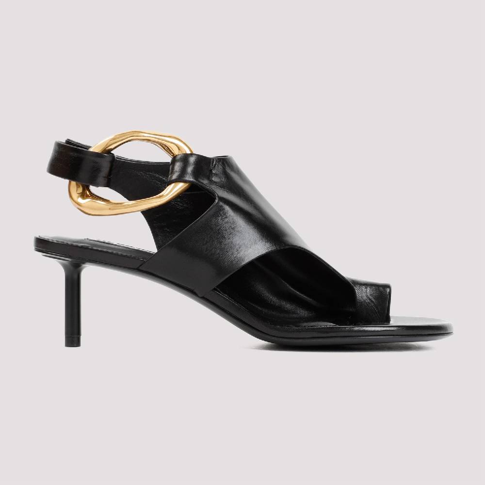 JIL SANDER  Décolleté Slingback in Pelle Nera Jil Sander con Tacco 5cm Negozio