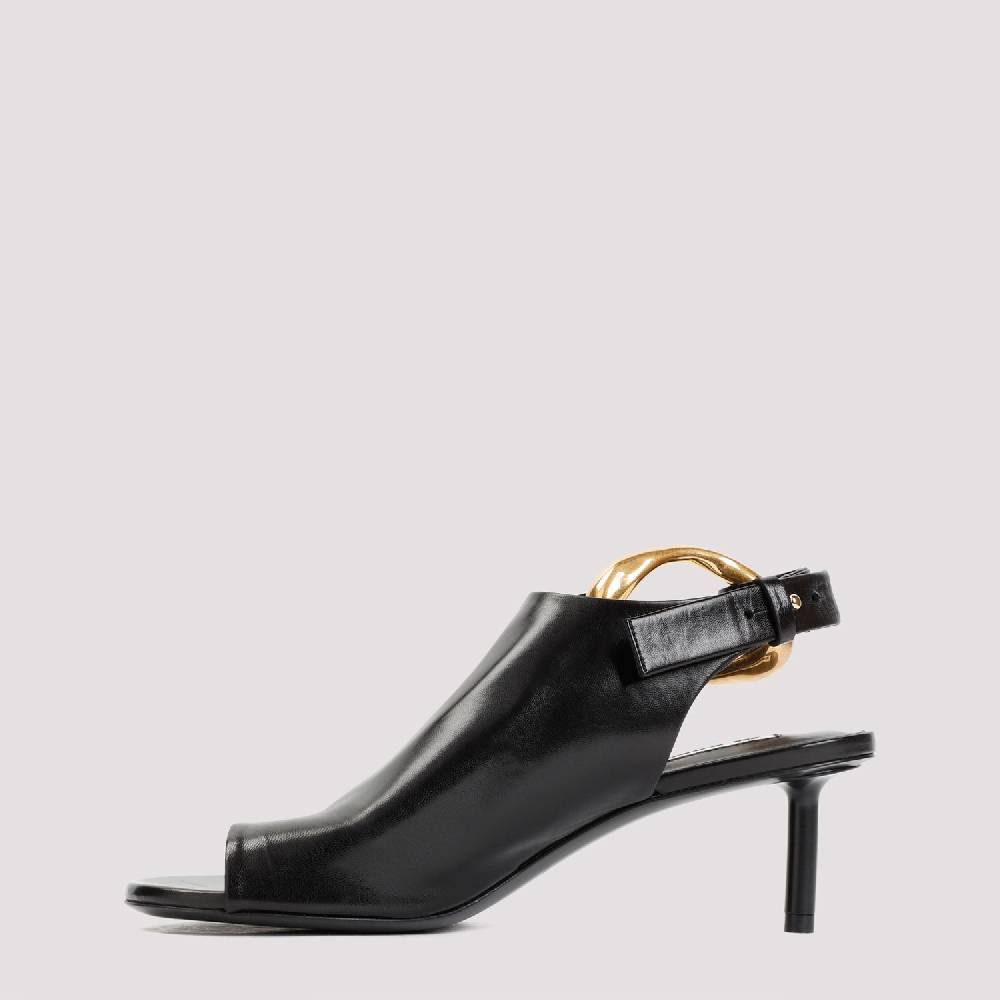 JIL SANDER  Décolleté Slingback in Pelle Nera Jil Sander con Tacco 5cm Negozio
