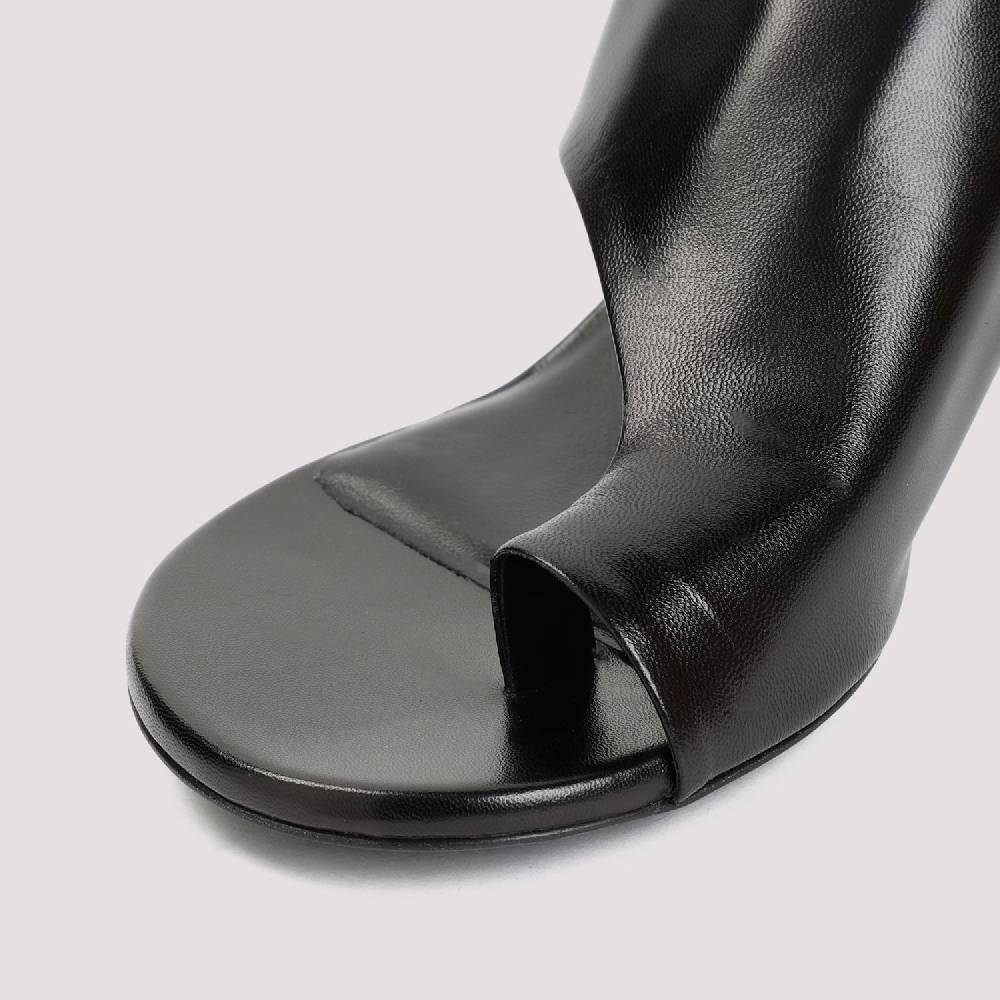 JIL SANDER  Décolleté Slingback in Pelle Nera Jil Sander con Tacco 5cm Negozio