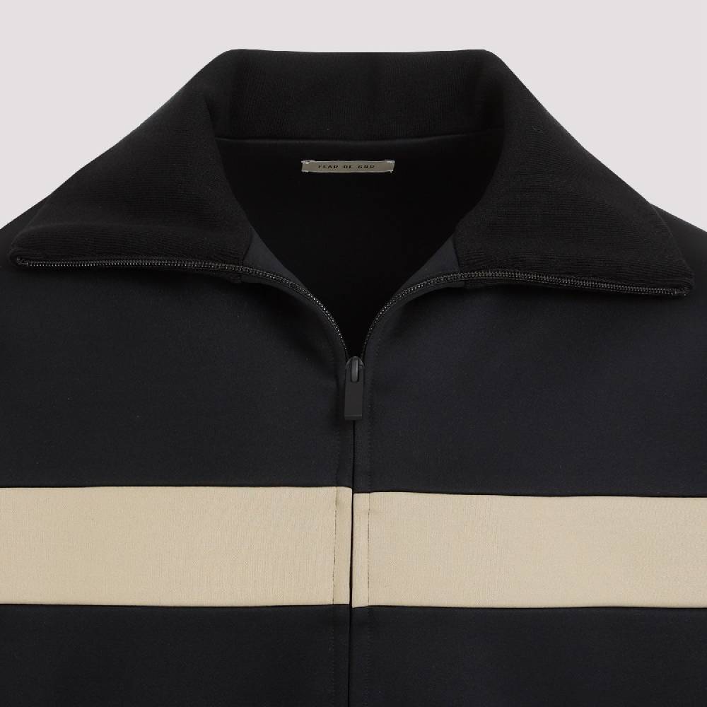 FEAR OF GOD  Giacca Uomo Fear of God Nera in Nylon con Striscia In Saldo