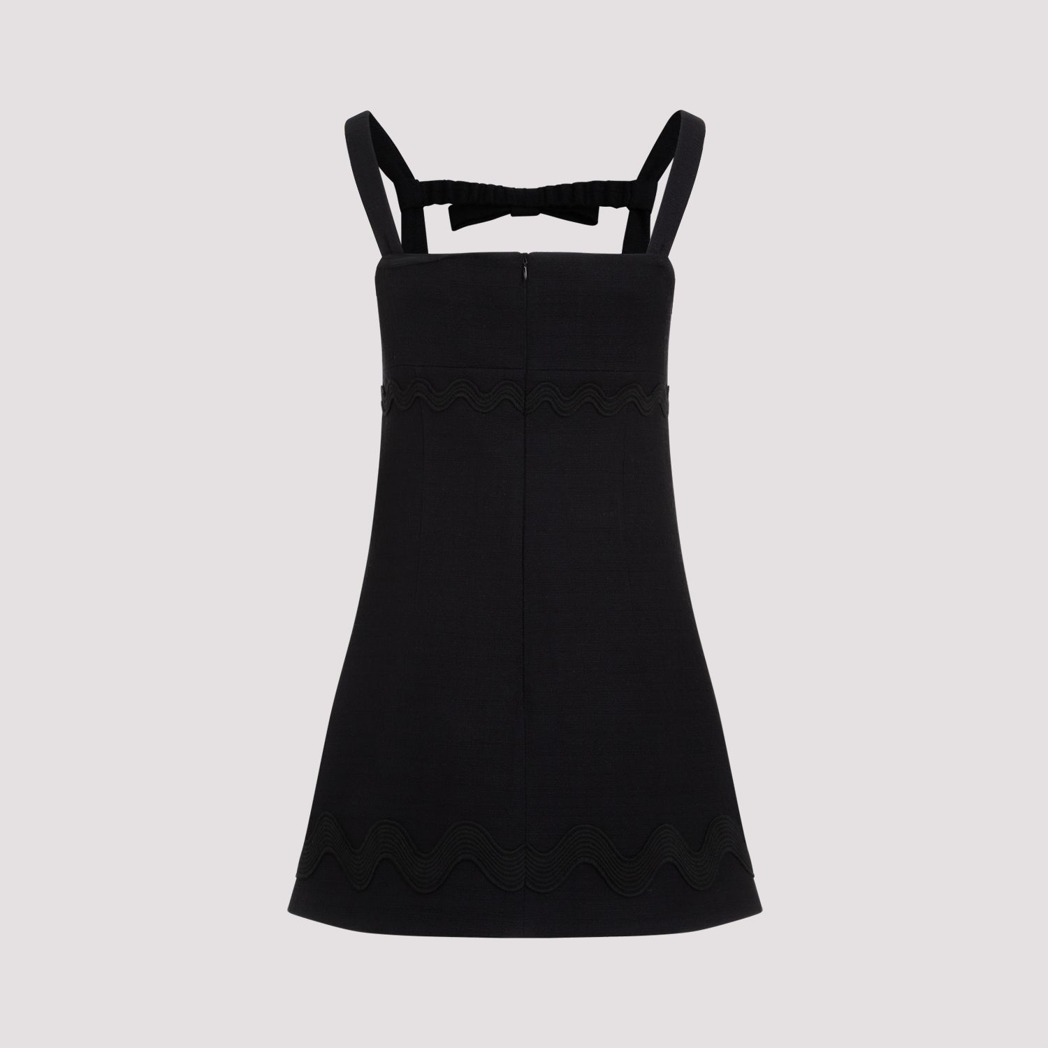 PATOU  Abito Mini Nero in Cotone con Fiocco PATOU 2025