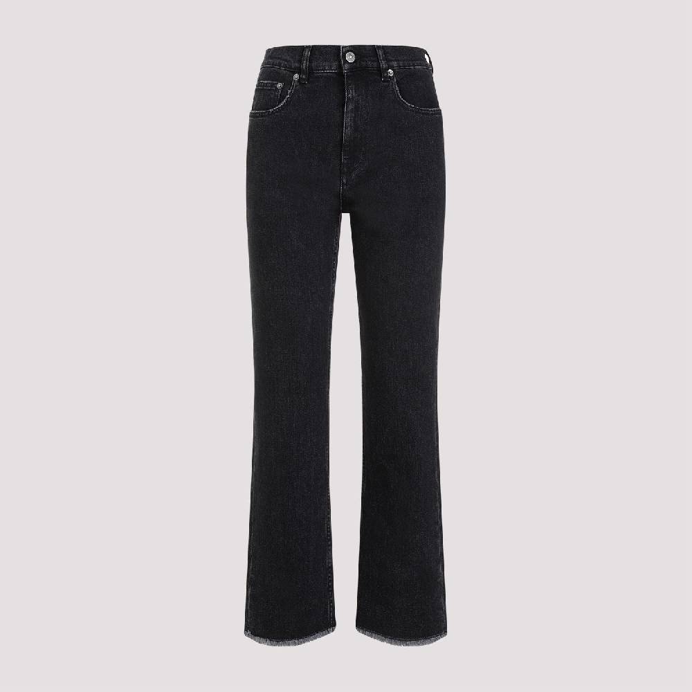 GOLDEN GOOSE  Jeans Svasati Cropped Cotone Nero Golden Goose Italy