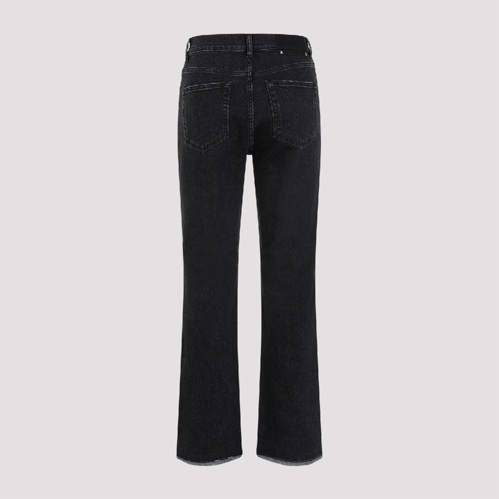 GOLDEN GOOSE  Jeans Svasati Cropped Cotone Nero Golden Goose Italy