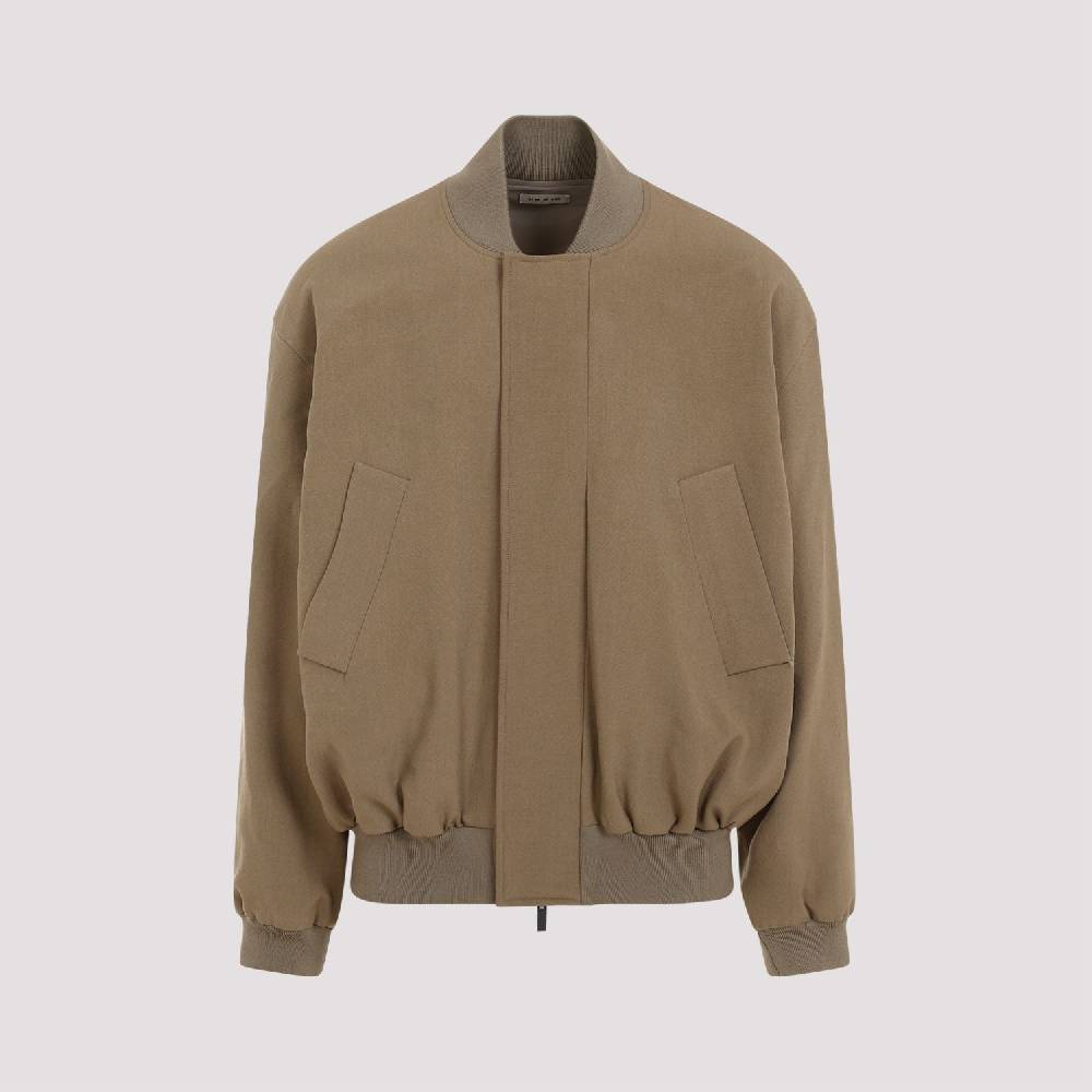 FEAR OF GOD  Bomber Uomo Lana Marrone Fear of God Offerta temporanea