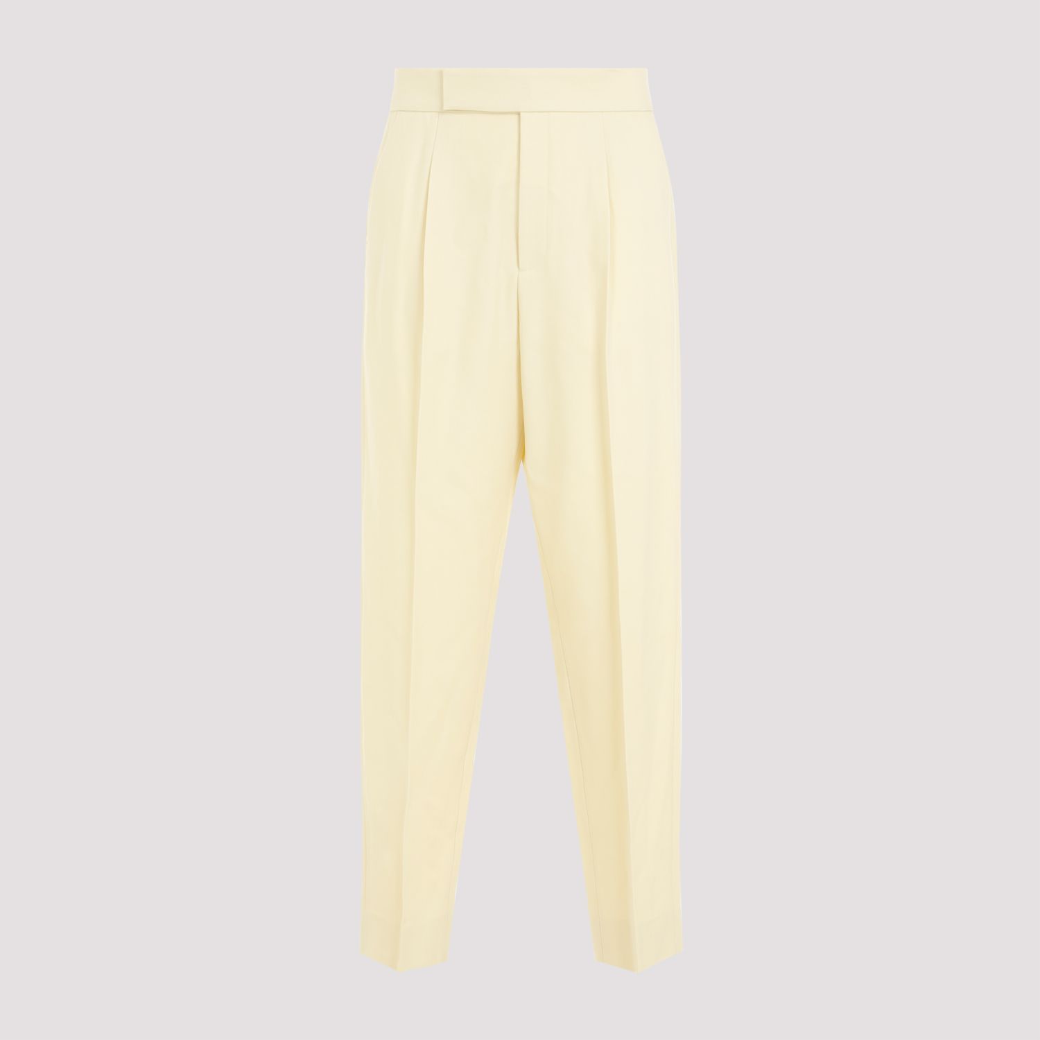 FEAR OF GOD  Pantaloni Plissettati in Lana Crema Fear of God Nuovo