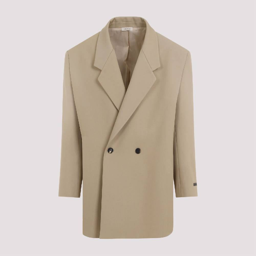 FEAR OF GOD  Blazer Beige in Lana e Cotone Fear of God | Giacche Uomo Qualità