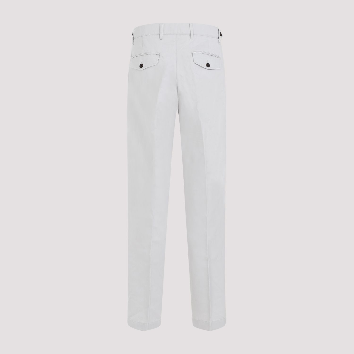 DUNHILL  Chino Piegati Grigio Cotone-Lino Uomo Dunhill Vendita