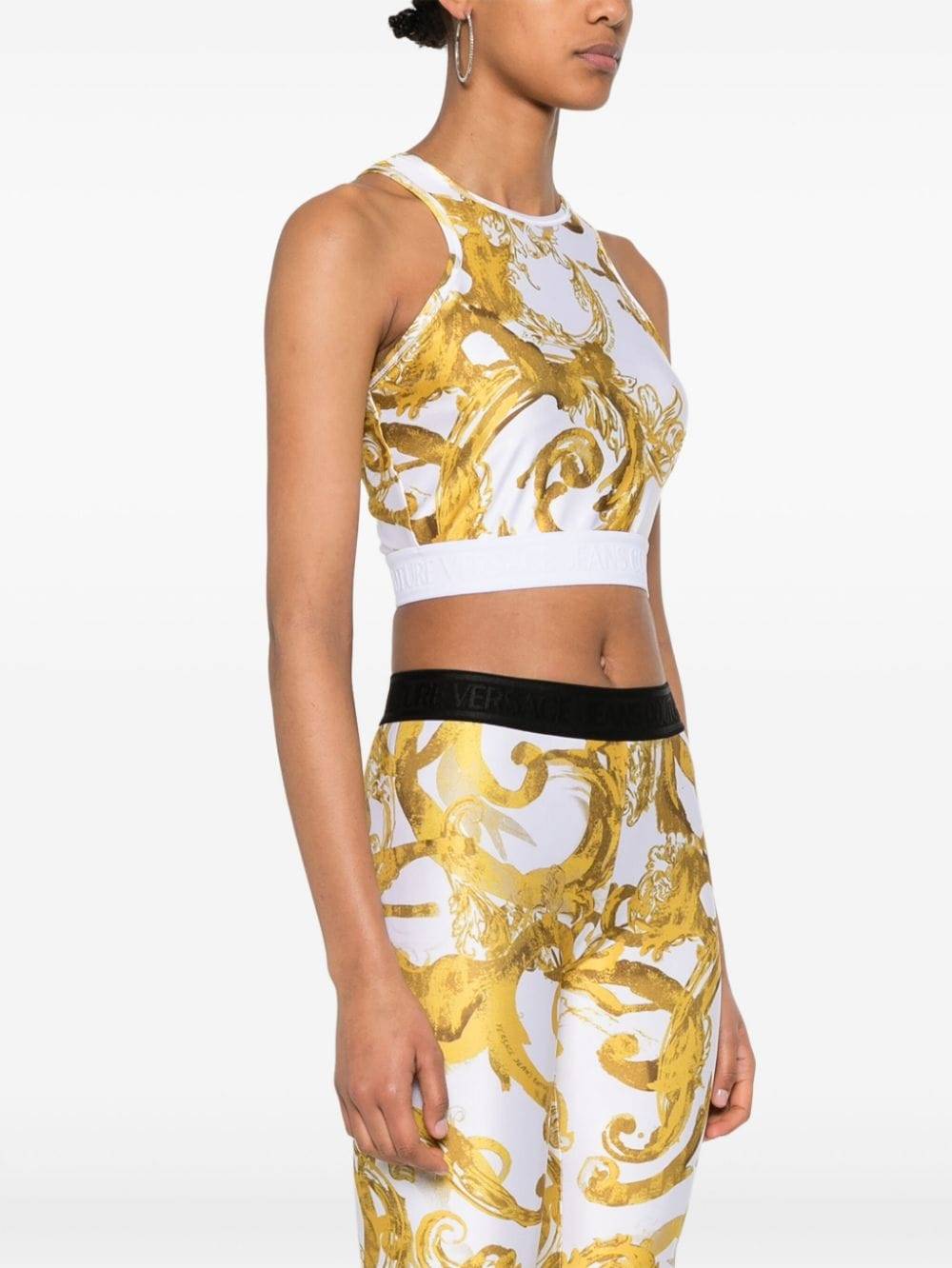 VERSACE JEANS COUTURE  Top Bianco Versace Jeans Couture per Donne Spedizione Gratuita