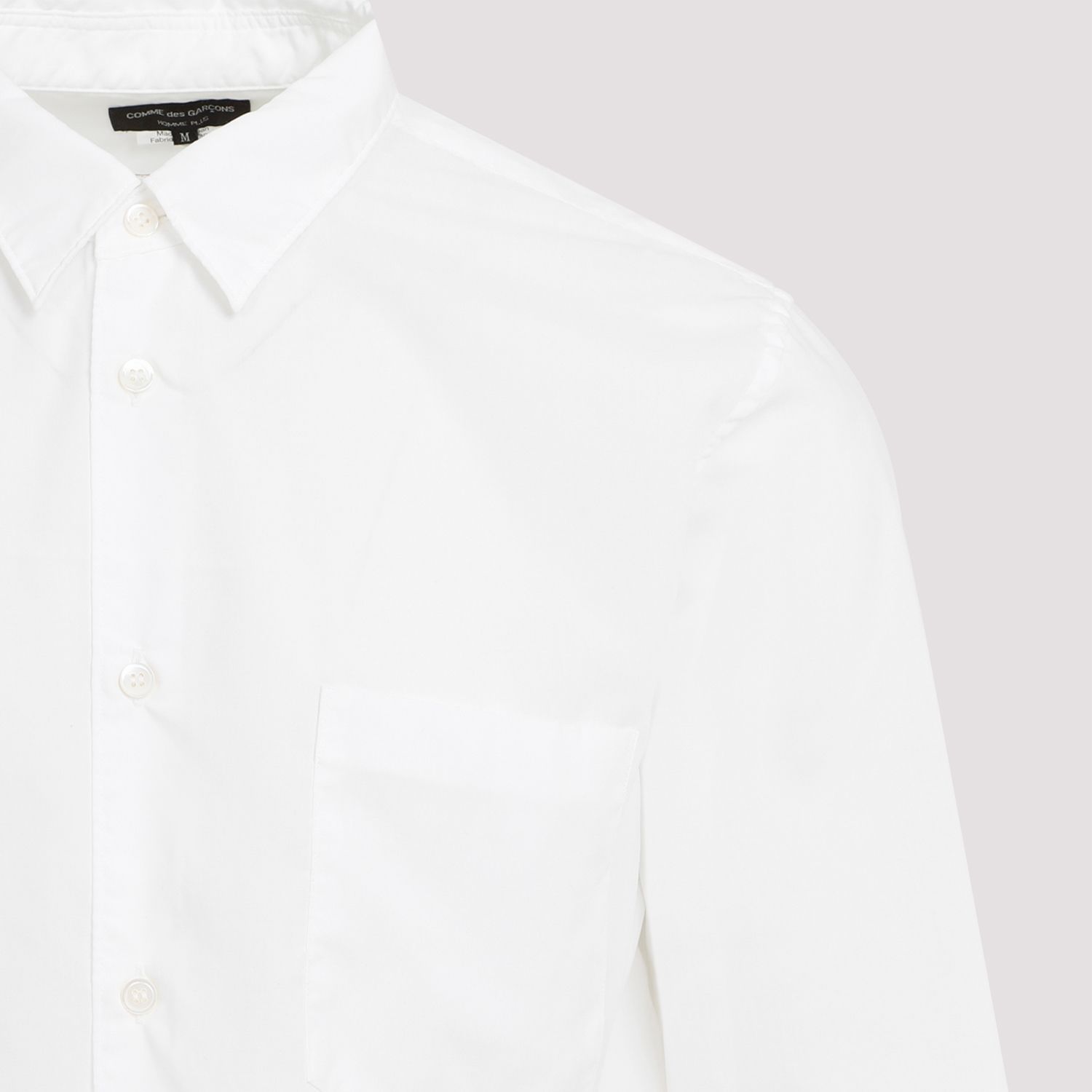 COMME DES GARÇONS  Camicia Bianca Classica in Cotone Comme des Garçons Uomo Negozi Online