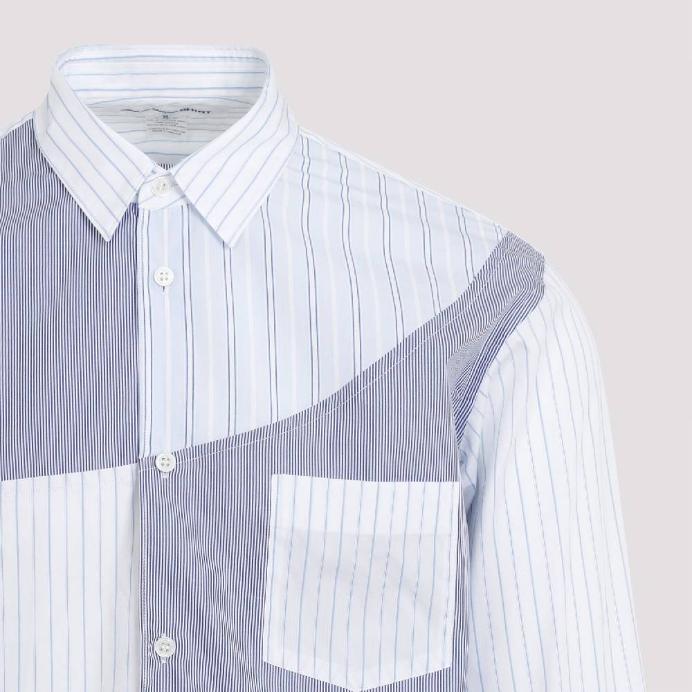 COMME DES GARÇONS SHIRT  Camicia Uomo Patchwork Blu in Cotone - COMME DES GARÇONS SHIRT Prezzo basso