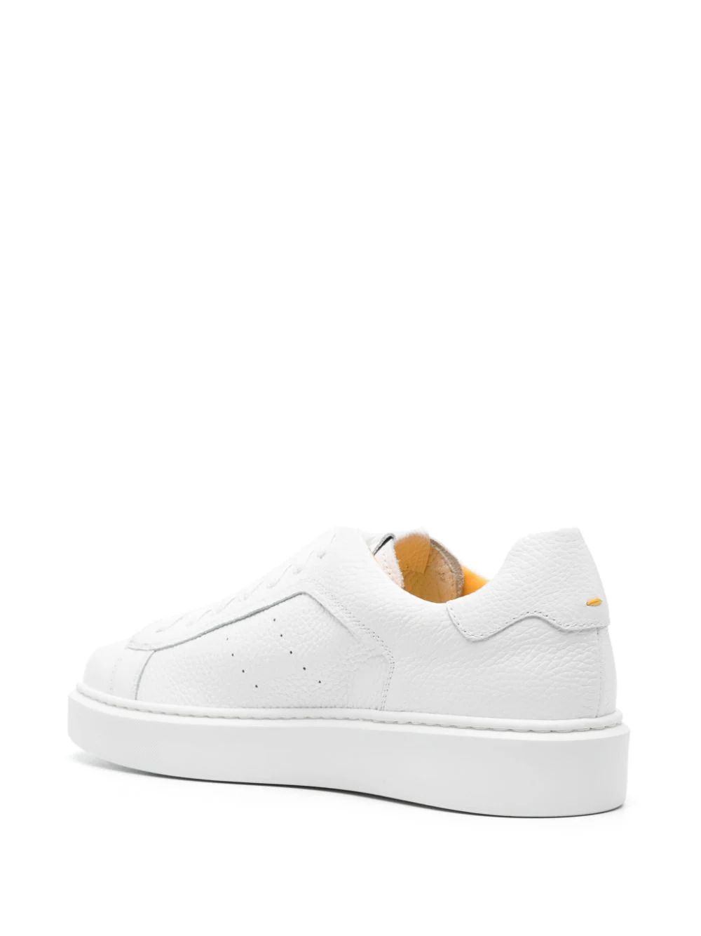 DOUCAL'S  Sneakers in Pelle Tumbled Doucal's - Scarpe Uomo Bianche Shopping Online