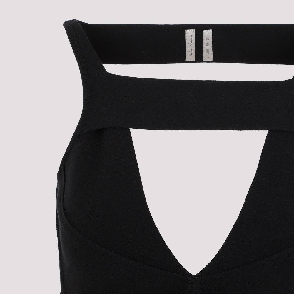 RICK OWENS  Abito Mini Maglia Nero Senza Schiena Rick Owens - Mix di Viscosa Novità