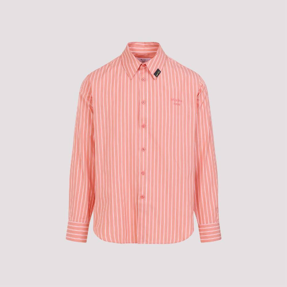 MARTINE ROSE  Camicia a Righe Giallo & Arancio in Cotone per Uomo di Martine Rose In Saldo
