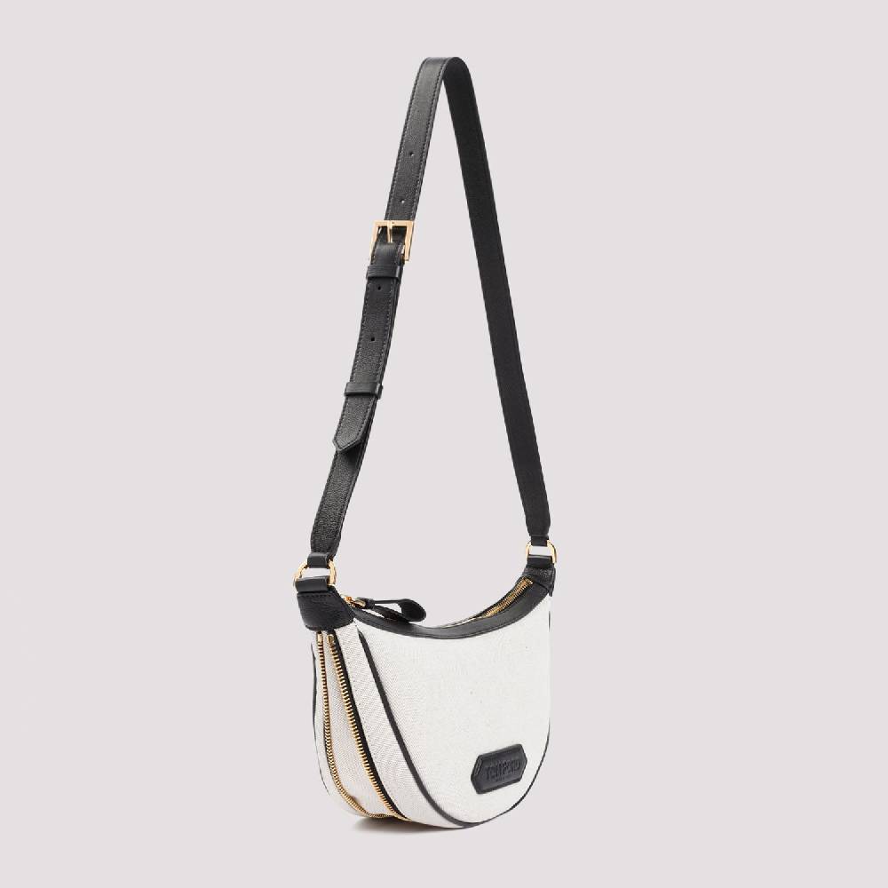 TOM FORD  Borsa Tracolla Nera in Tela Tom Ford Nuova